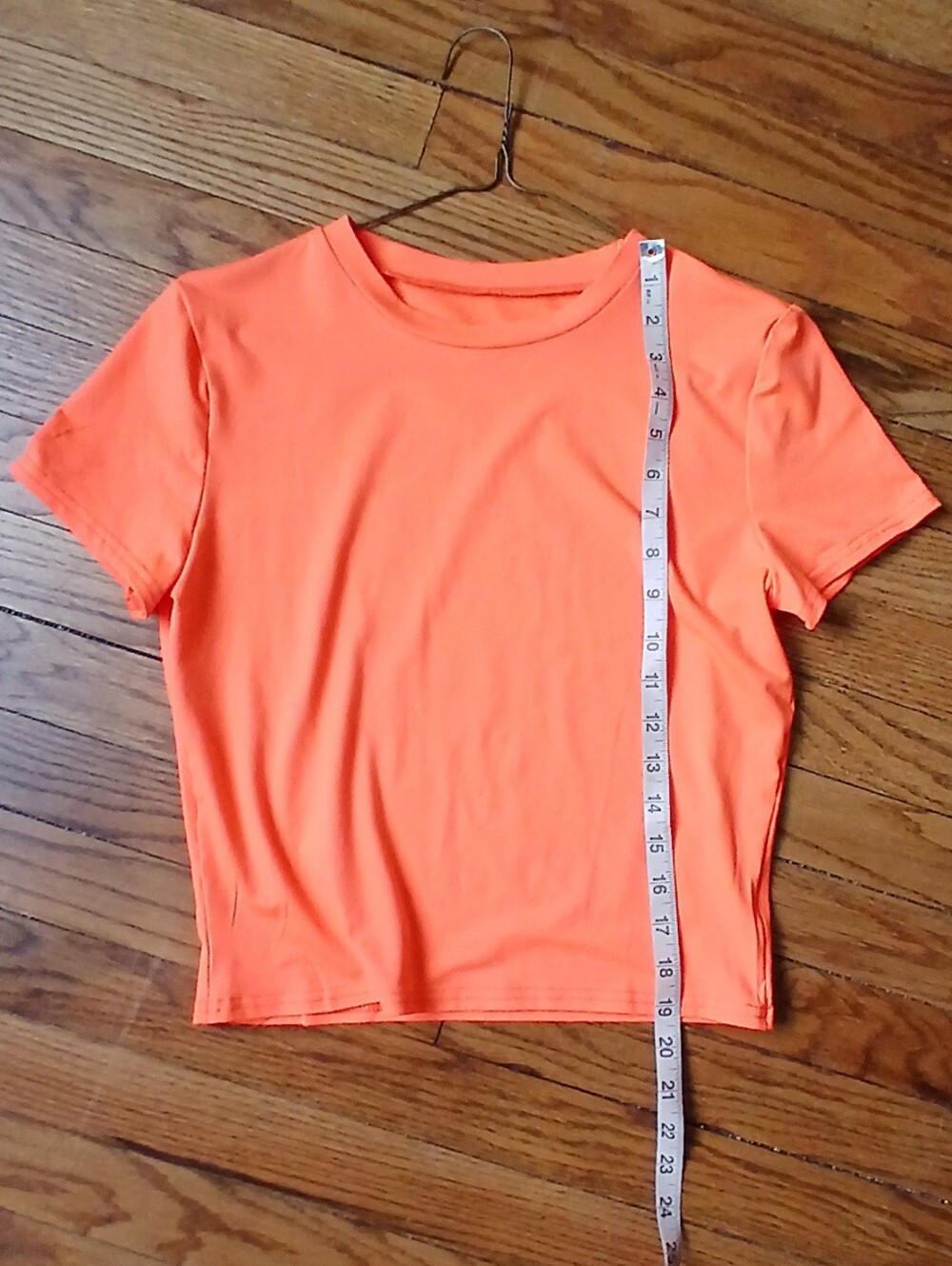 SHEIN bright orange crop top - Picture 5 of 7